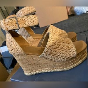 Tan wedges size 9